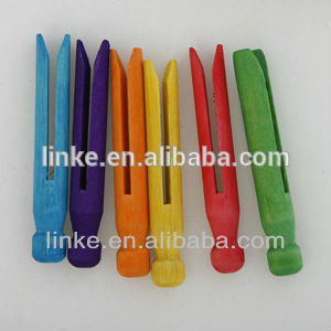wooden color pegs