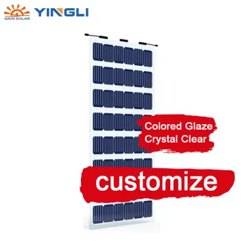 Clear Glass Solar Greenhouse 220V Transparent Bipv Mono Solar Panel
