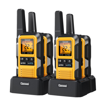 2-Pack 2 Watt Emergency Waterproof Walkie Talkies with 22 Channels