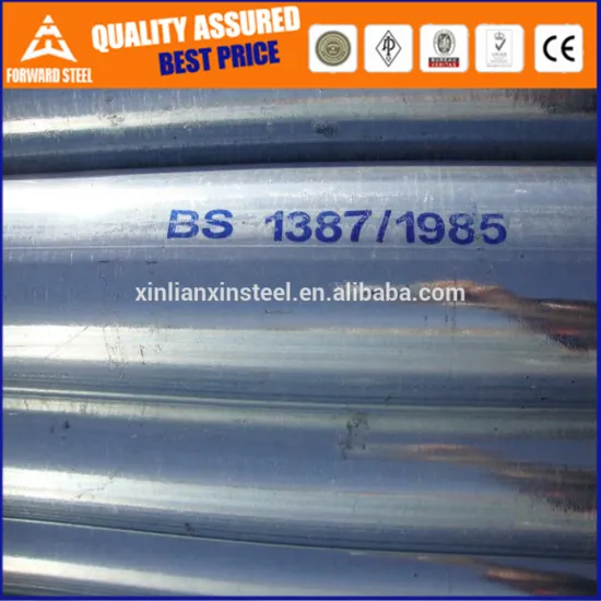 galvanized pipe bs1387/schedule 80 galvanized pipe/schedule 20 galvanized pipe