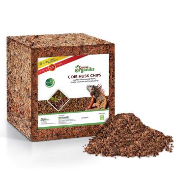 Chunk de noix de coco à coco organique comprimé: paillis écologique et amendement du sol