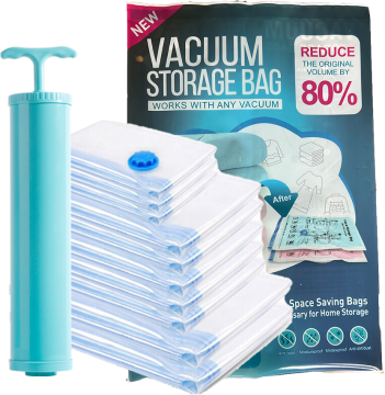 Direct Sales 20-Pack Reusable Vacuum Storage Bags for Travel and Clothing Compression