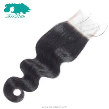 Wholesale 4*4 Remy Virgin India Hair Lace Closure , True Glory Hair Body Wave Closure