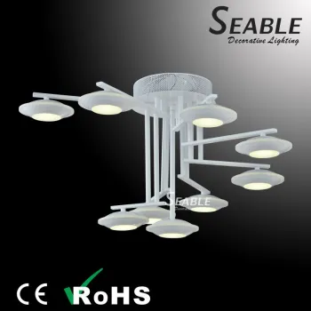 White golden color Morden pendant LED ceiling Lamp for living room hotel home