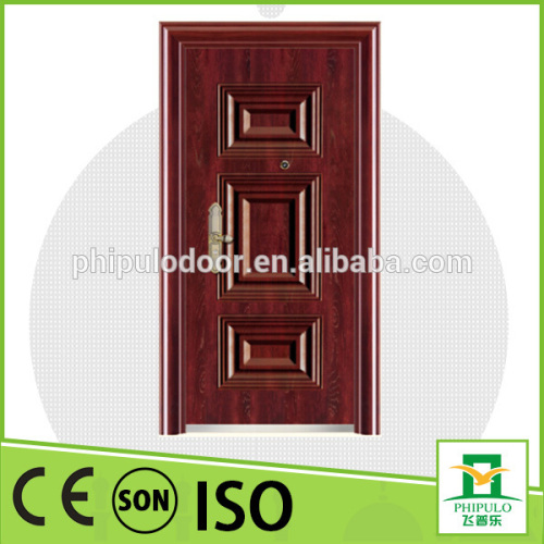 Simple design steel wood door for Exterior Position on hot sale