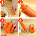 Manual Spiral Screw Slicer Plastic PP Handle + Stainless Steel Wire Potato Carrot Cucumber Vegetables Spiral Knife Carving Tools