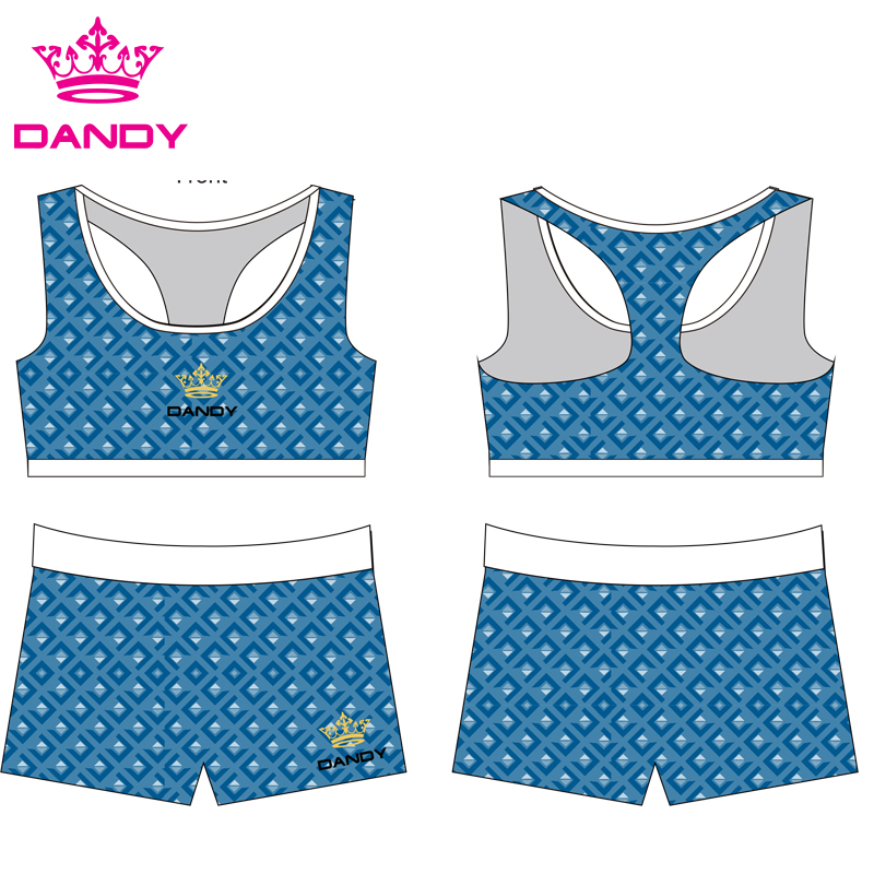 Ditambah Ukuran Spandex Imut Cheer Outfits