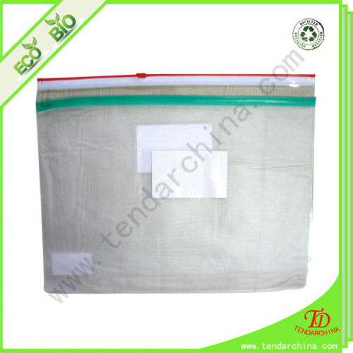 For Document Packing Supplied By China Factory PVC Clear Ziplock Plastic Bag
