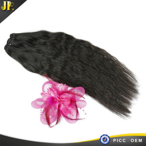 New arrival hair of Natural Black Human Remy Mongolian Kinky straight Hair for Women