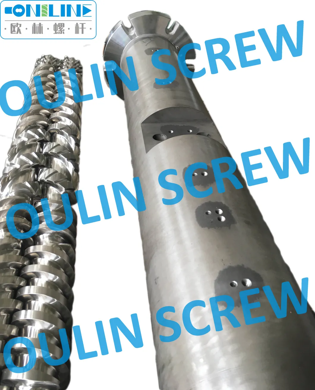 90mm-25V Bimetal Twin Parallel Screw and Barrel for PVC Profile