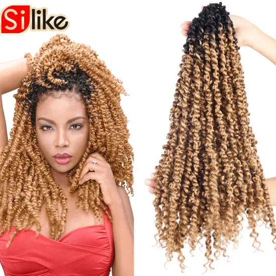 Crochet Hair New Style spring  Twist Crochet Hair Extensions Pre-twisted Passion Twist Hair 18" Pre-looped Bohemian braiding
