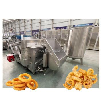 Automatische Runde Pot -Batch -Fritteuse für Kinnkinn, Erdnuss, Kichererbsen und Kegakberlinge Frittieren