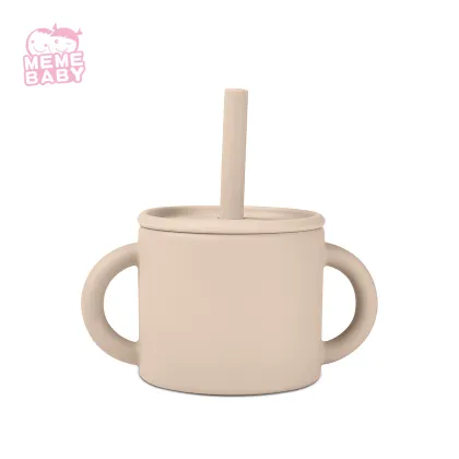 Dishwasher Safe Easy To Baby Silicone Straw Cup