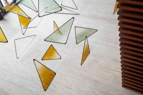 New Coloured entrance glass chandelier