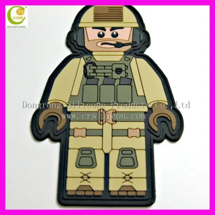 Soft PVC Embossed Patch 3d Custom Brand OEM Rubber Patch/Garment Brand Logo/Bags Badge Tags