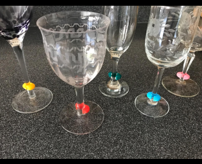 Silicone Wine Glasses Marker