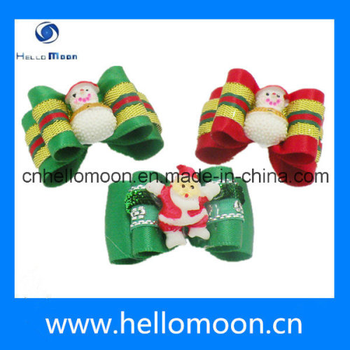 Christmas Colorful Style Fashionable and Lovely Ribbon Dog Hair Clips