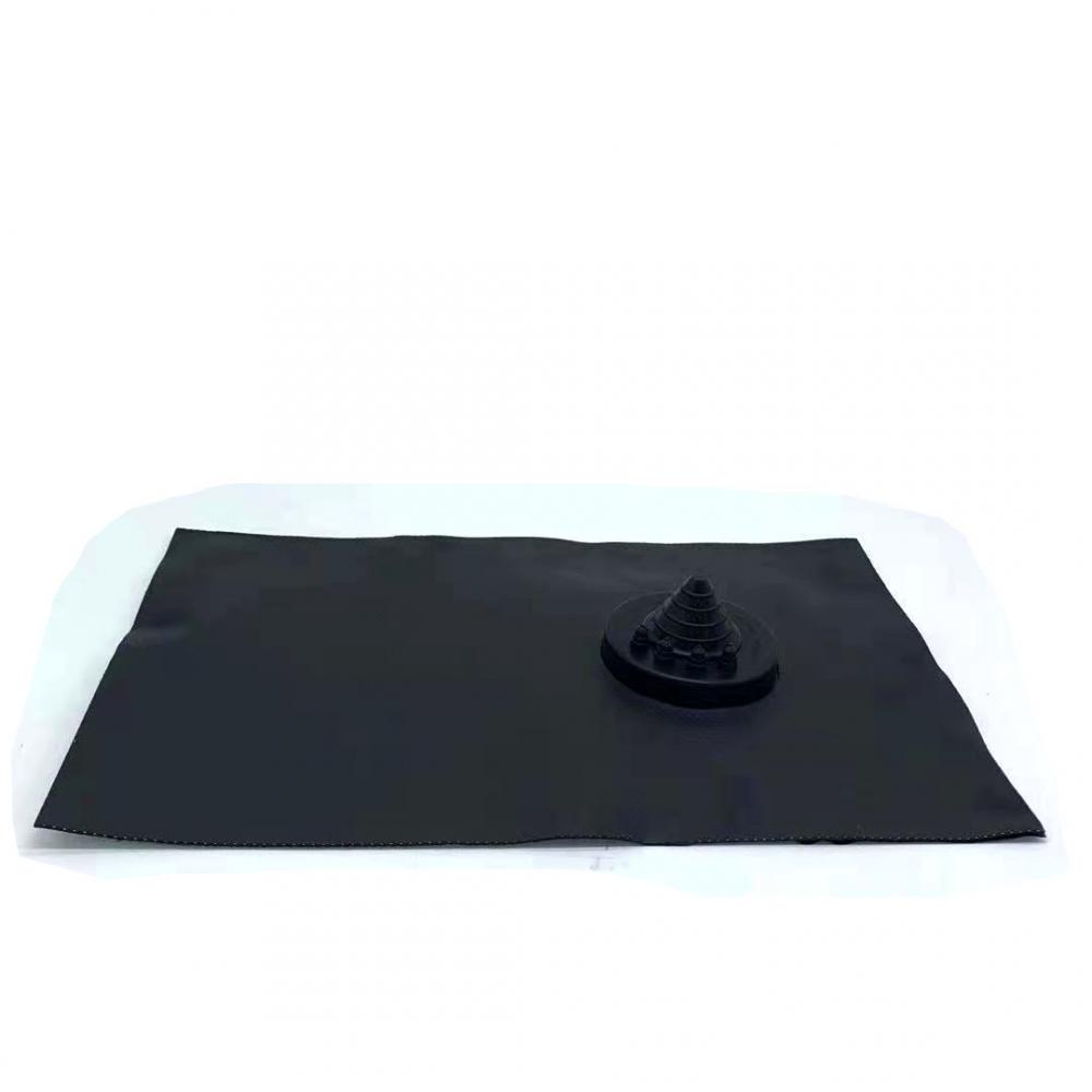 Destello rápido de polímero gris EPDM negro