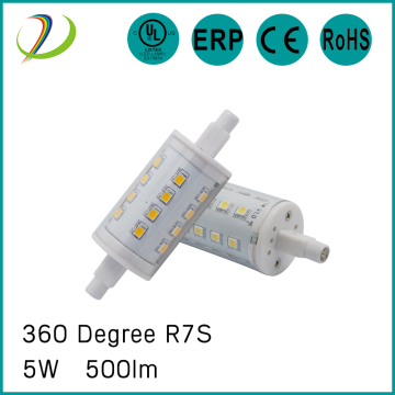 5w R7s โคมไฟ 78 มม. หรี่แสงได้ 360 องศา
