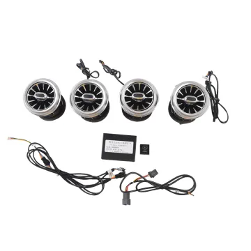 32 Colors Front Turbo Air Vent Outlet LED Lights for Jeep Wrangler JK