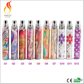 Top Quality Embossed E-Cig, EGO-Q Battery From Unicig (UNEQBT65)