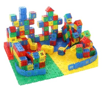Large Plastic Insertion Bucket Castle: An Engaging Toy for Children's Early Education and Play
