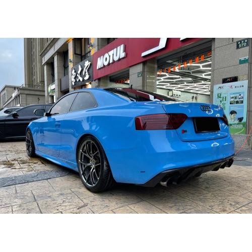 Gloss Blue Vinyl Wrap Glossy Abu Blue Car Wrapping 1.52*18M Manufactory