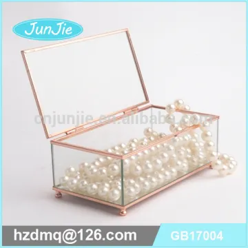 beautiful glass geometric jewellery boxes