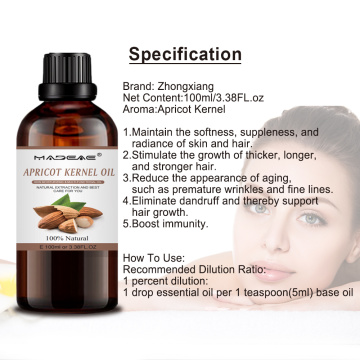 Hot Selling top quality Natural Organic Apricot Kernel Oil