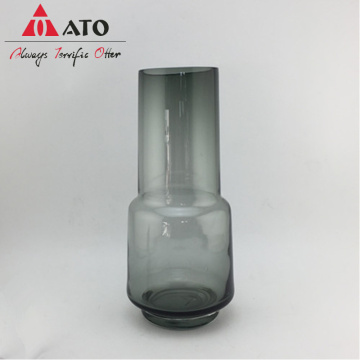 ATO Flower Vase Smoke color Plated Flower Vases