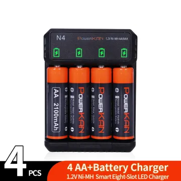 Type-C Fast Charging Battery Charger for AA & AAA Ni-MH Batteries: Suitable for Smart Devices