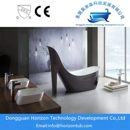 High heeled shape acrylic bathtub