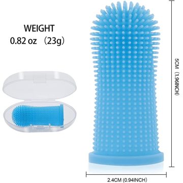 Dog Toothbrush Fingerbrush Silicone Pet Toothbrushes