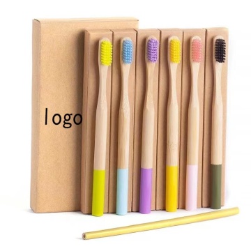 Natural Wood Organic Bamboo Toothbrushes: Soft Bristle Dental Care for Kids