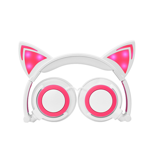 Headphones factory LED glowing Cat Ear Headphones