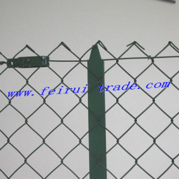 PVC Coated Chink Link Fence with T-Post for France Market