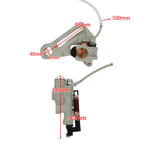 Aluminum Silvery Motocross Rear Brake Pump Assembly and Caliper Kit for KTM MXC, SXS, XCW, EXCF Motorcycles