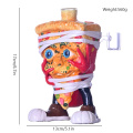 Plymer Clayer Cartoon Pizza Mummy Khalase ea Ho tsuba, borolicate khalase ea bo-bong