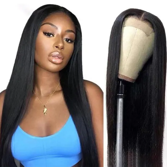 Raw virgin high quality human hair bundles with lace closure 4x4 lace wigs hd lace pre plucked cuticle aligned Brazilian hair
