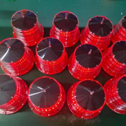Solar-Powered Blinking LED Aviation Obstruction Lights