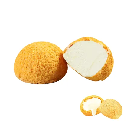 Tasty Tea Snack: Crispy Icecream Puff - Fully Baked Pastry for Cafe