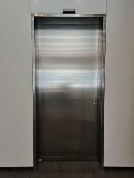 Steel electric sliding door