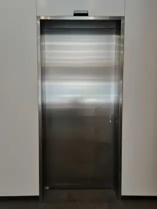 Steel electric sliding door