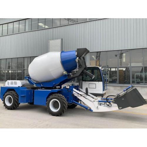 Automatic feeding small mobile concrete mixer truck