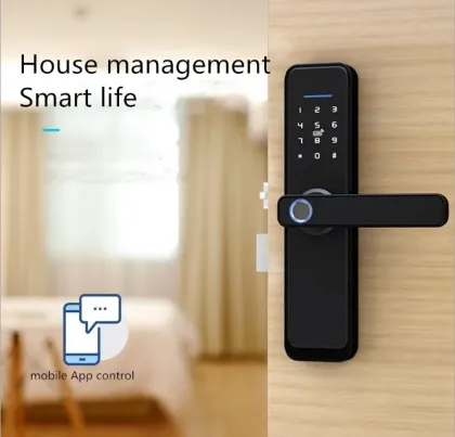 Smart WiFi Door Lock with Fingerprint & Password Access