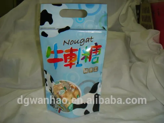 Custom printed ziplock stand up bag