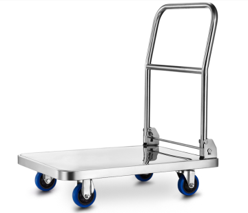 500kg Capacity Foldable Stainless Steel Hand Platform Trolley & Truck Carts: Portable and Durable Cargo Solutions