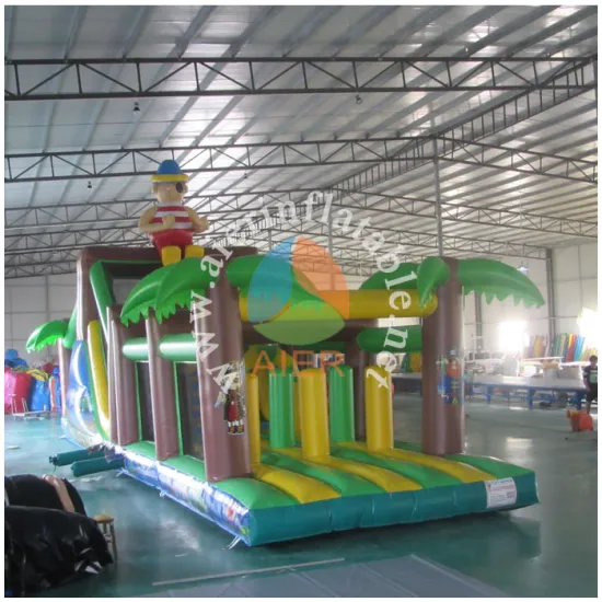 2016 Aier indoor sporting games Inflatable pirate Obstacle for sale