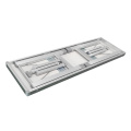 Mesa de camping plegable azul oscuro con silla