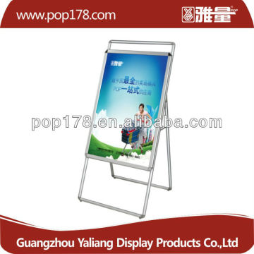 Aluminum Single Sided floor display stand brochure racks